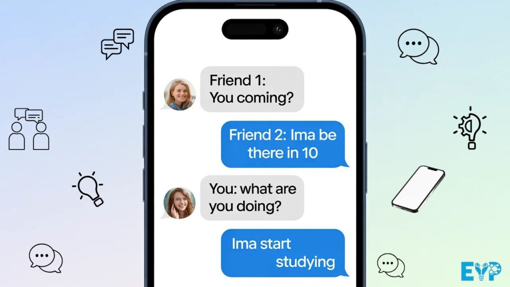 IMA in Texting Between Friends