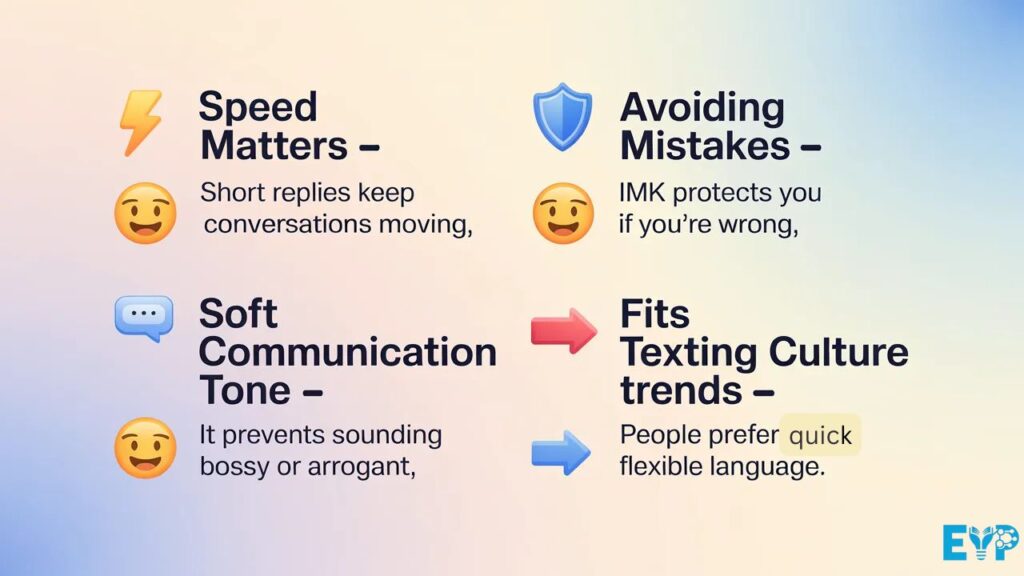 Why People Use IMK Instead of Full Sentences