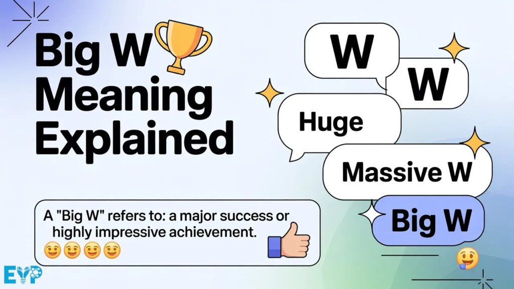Big W Meaning Explained