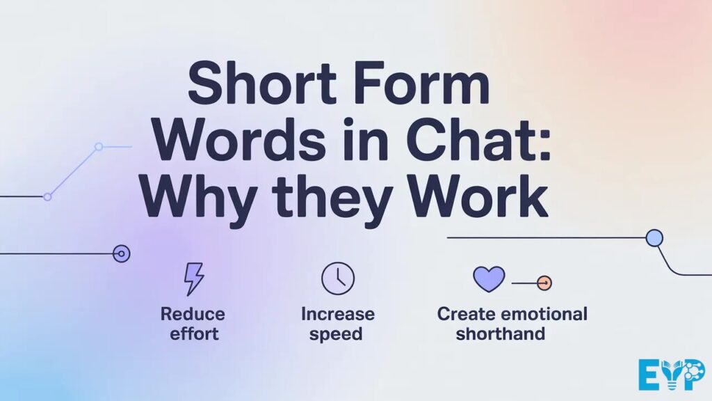 Short Form Words in Chat Why They Work