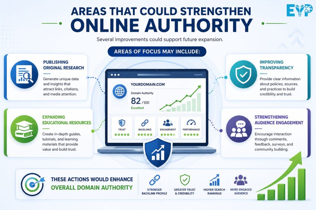 Areas That Could Strengthen Online Authority