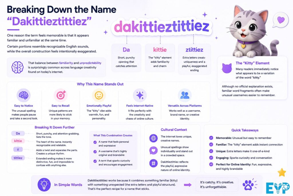 Breaking Down the Name Dakittieztittiez