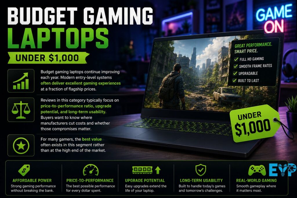 Budget Gaming Laptops Under 1000