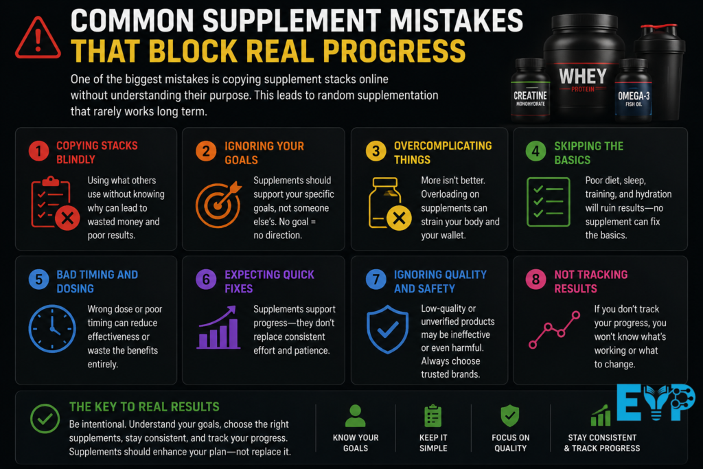 Common supplement mistakes and solutions
