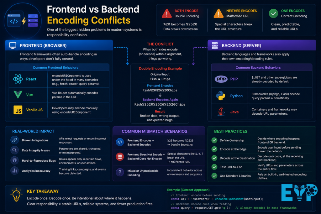 Frontend vs Backend Encoding Conflicts