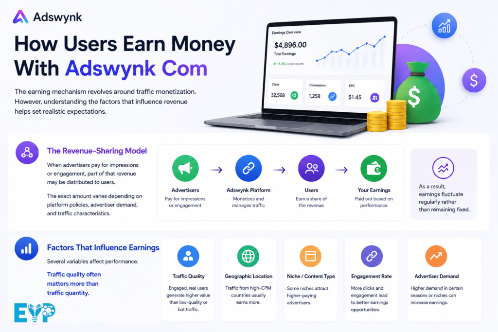 How Users Earn Money With Adswynk Com