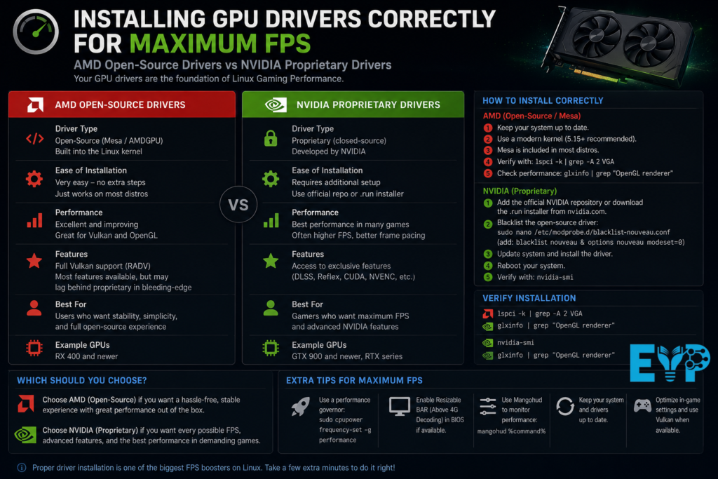 Installing GPU drivers for maximum FPS