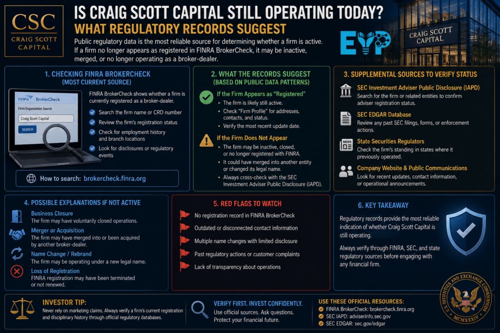 Is Craig Scott Capital Still Operating Today