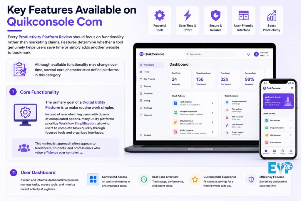 Key Features Available on Quikconsole Com