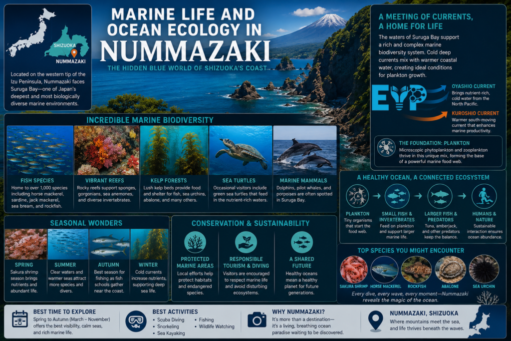 Marine Life and Ocean Ecology in Nummazaki