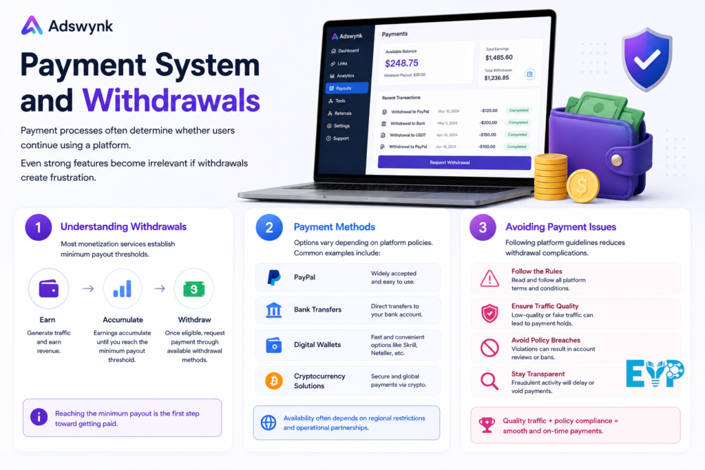 Payment System and Withdrawals