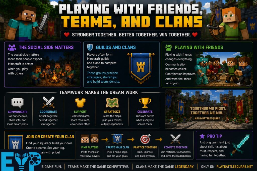 Playing With Friends Teams and Clans