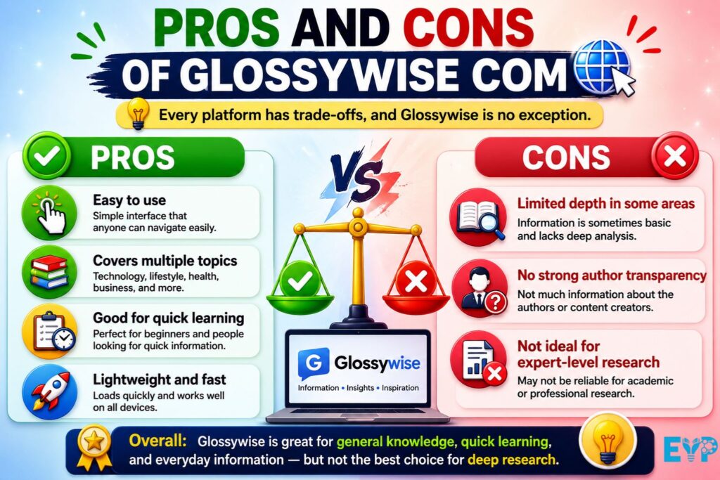 Pros and Cons of Glossywise Com