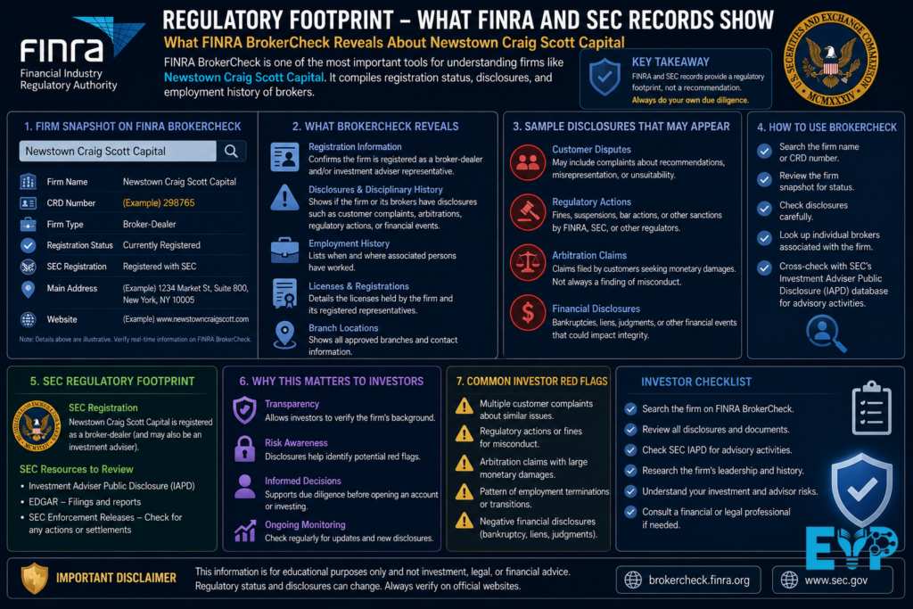Regulatory Footprint – What FINRA and SEC Records Show