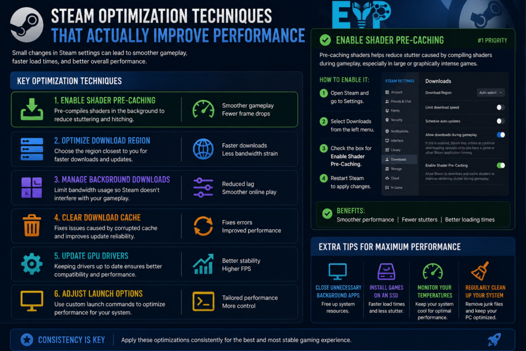 Steam performance optimisation guide