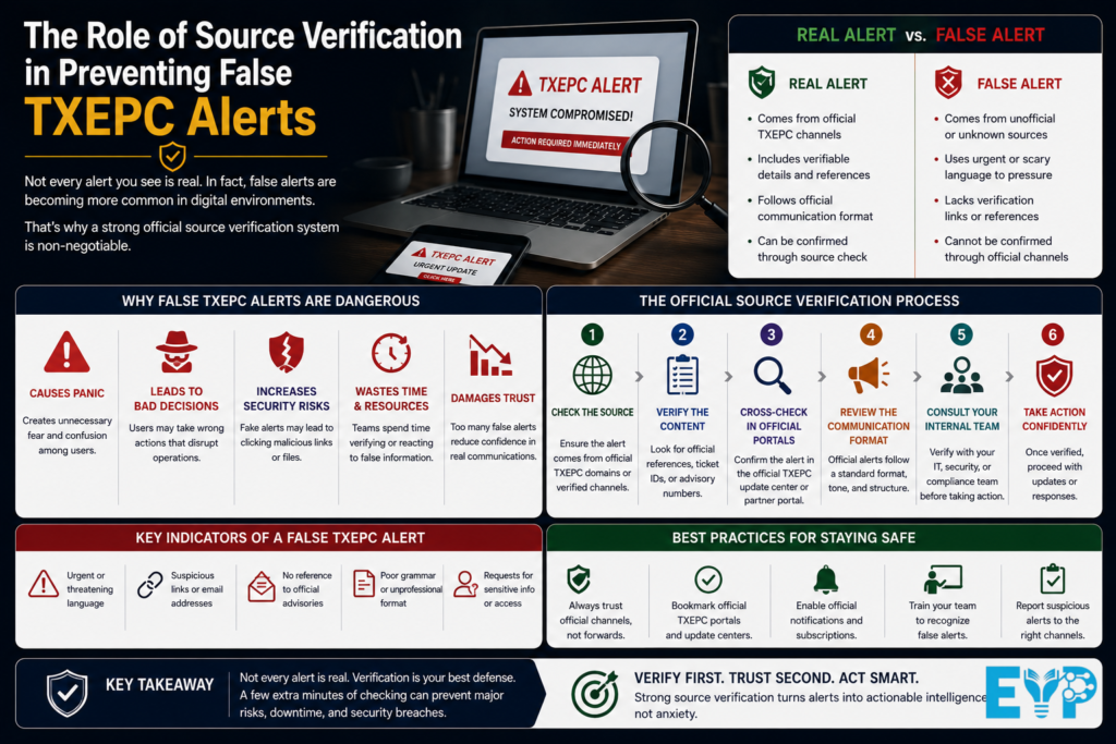 The Role of Source Verification in Preventing False TXEPC Alerts