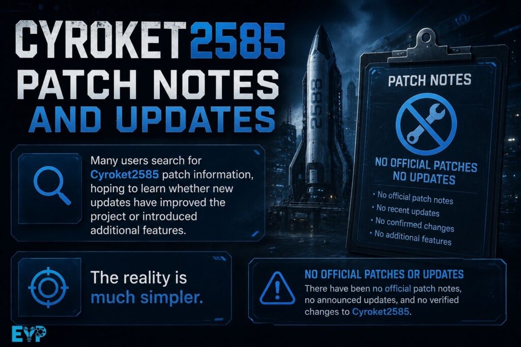 Cyroket2585 Patch Notes and Updates
