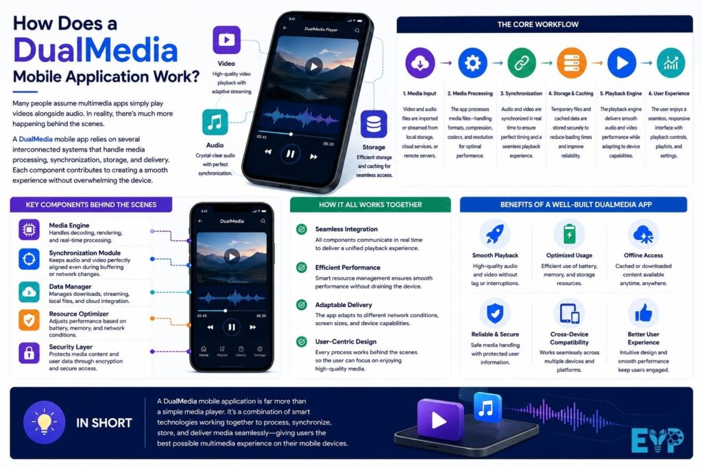 How Does a DualMedia Mobile Application Work