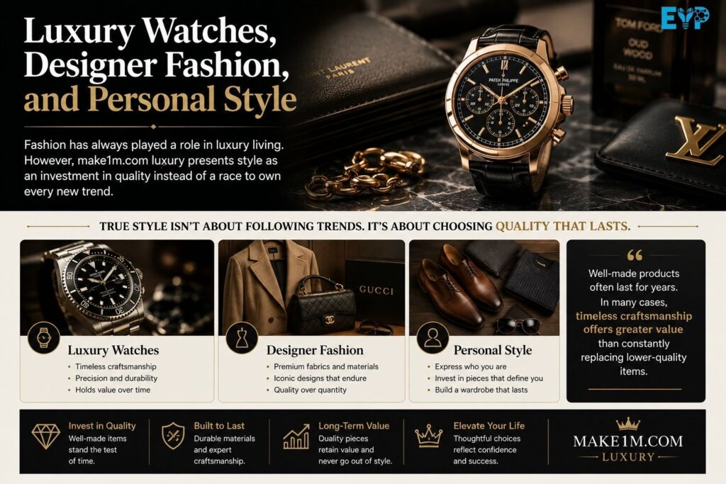Luxury Watches Designer Fashion and Personal Style